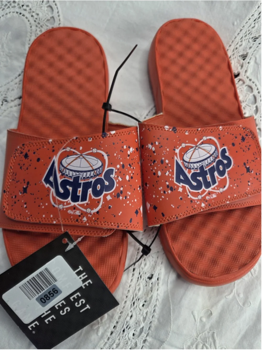ISlide Houston Astros Slide Sandals Mens Size 10 Orange MLB Baseball Slides #856